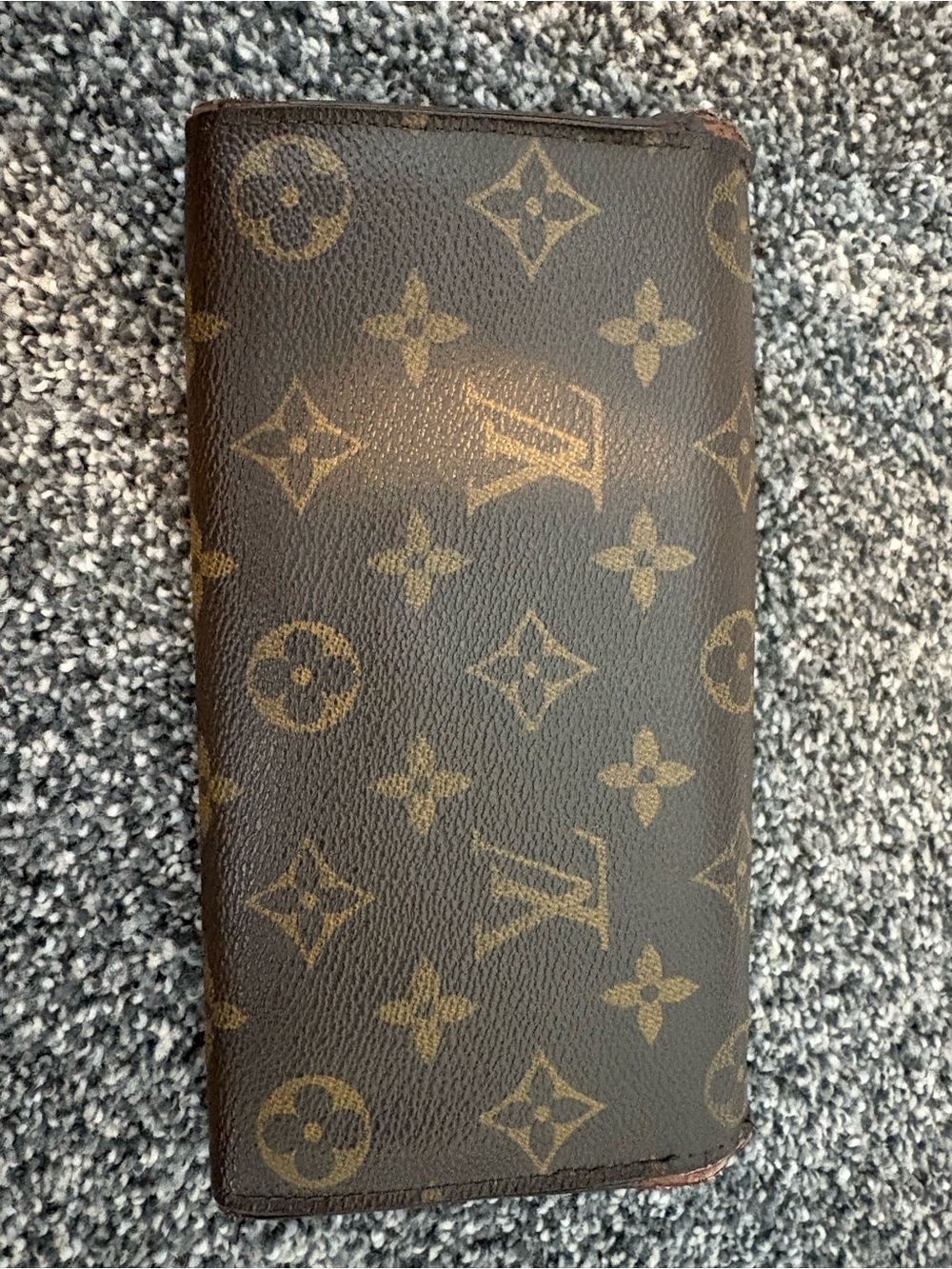 Louis Vuitton Monogram Fold-Over Wallet in Brown and Gold - Picture 2 of 3